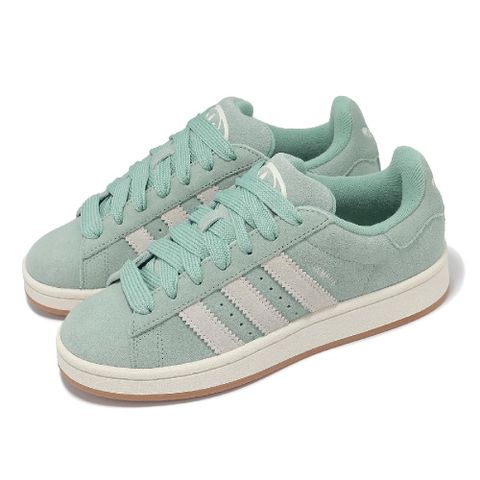 ADIDAS 愛迪達 adidas 愛迪達 休閒鞋 Campus 00s W 綠 白 女鞋 麂皮 復古 三葉草 JI1984