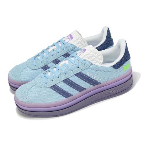 ADIDAS 愛迪達 adidas 愛迪達 x Kseniaschnaider Gazelle Bold W 聯名 女鞋 藍 紫 厚底 IG4339