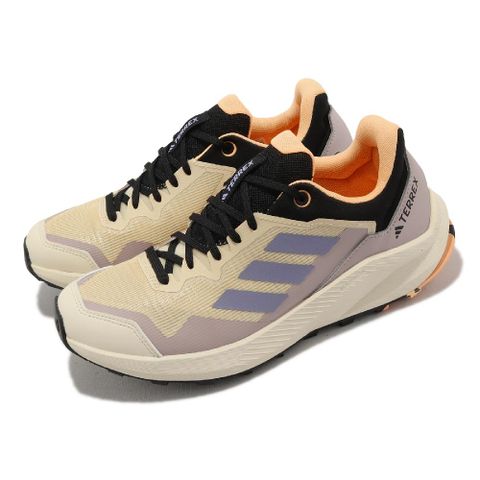 ADIDAS 愛迪達 adidas 愛迪達 越野跑鞋 Terrex Trailrider W 女鞋 米白 橘 全地形 戶外 馬牌輪胎底 運動鞋 HR1184