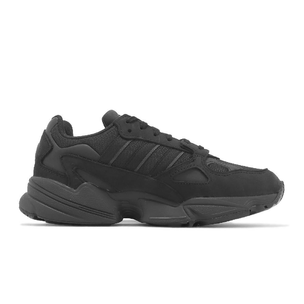 adidas 愛迪達 adidas 愛迪達 休閒鞋 Falcon W 女鞋 黑 全黑 復古 麂皮 老爹鞋 IG8300