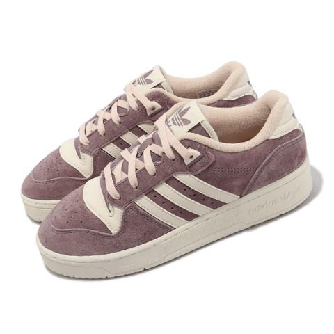 ADIDAS 愛迪達 adidas 愛迪達 休閒鞋 Rivalry Low W 女鞋 藕紫 米白 復古 麂皮 IE7286