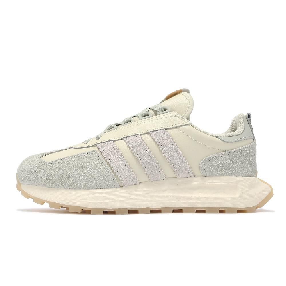 ADIDAS 愛迪達 adidas 愛迪達 休閒鞋 Retropy E5 W 女鞋 米白 綠 Boost 緩衝 麂皮 拼接 復古 ID8292