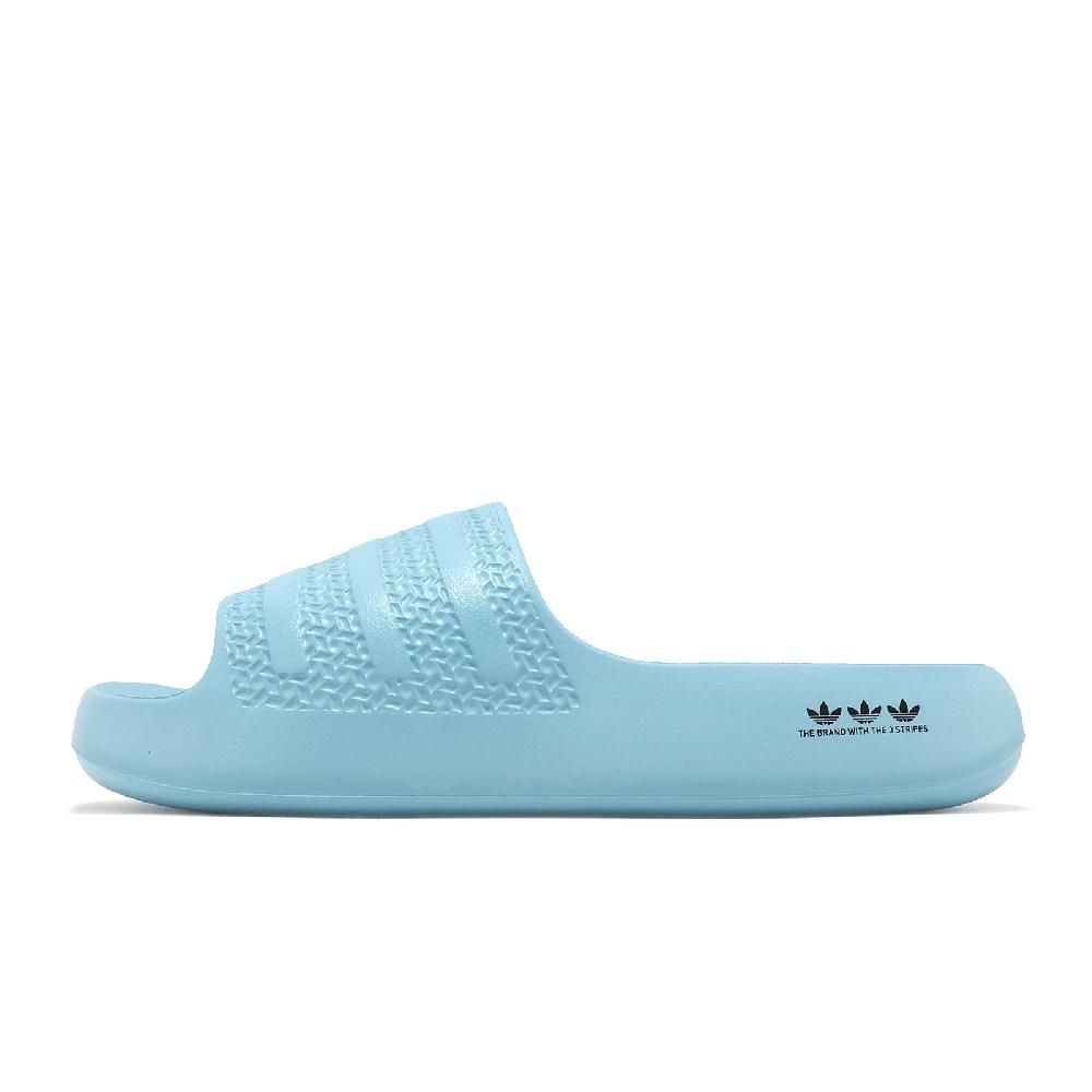 adidas 愛迪達 拖鞋 Adilette Ayoon W 女鞋 藍 一體式 厚底 涼拖鞋 IE5623