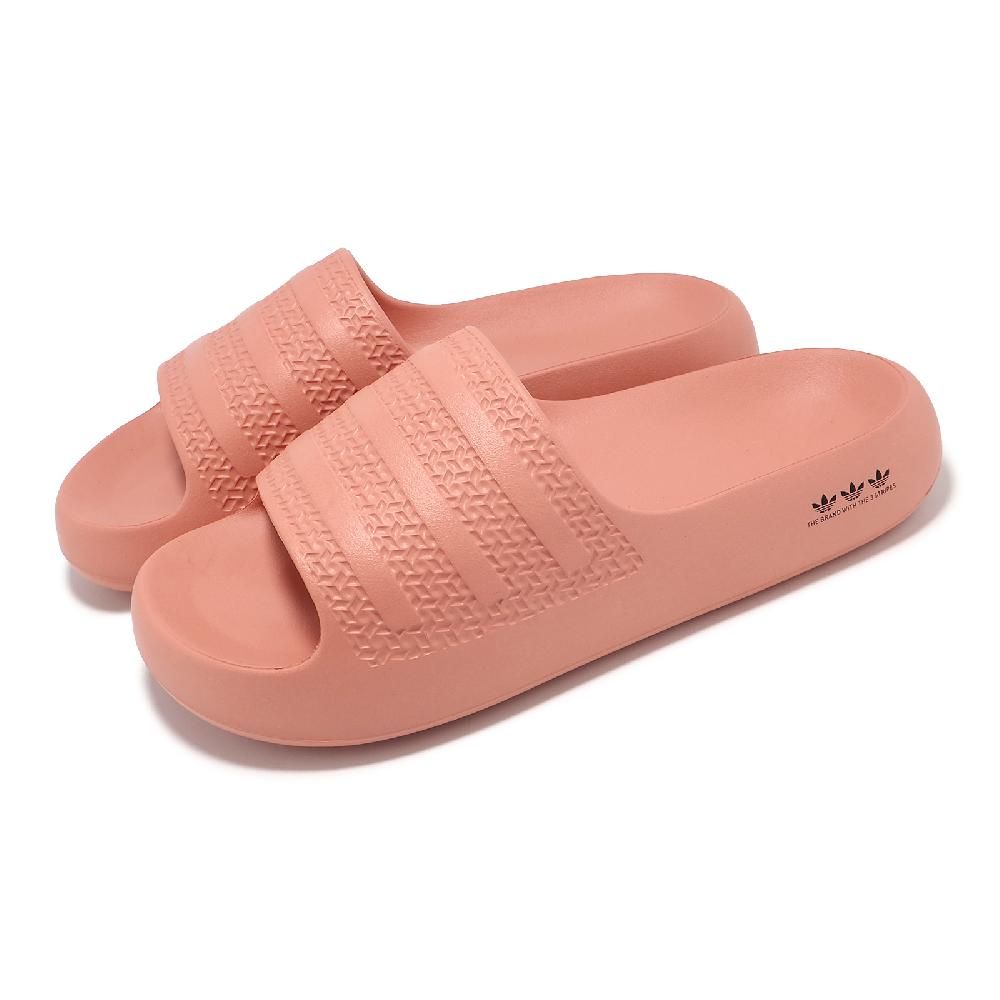 ADIDAS 愛迪達 adidas 愛迪達 拖鞋 Adilette Ayoon W 女鞋 橘 一體式 厚底 涼拖鞋 IE5622