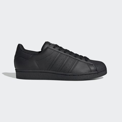 Adidas Superstar [EG4957] 男女 休閒鞋 經典 Originals 皮革 貝殼頭 黑武士 全黑