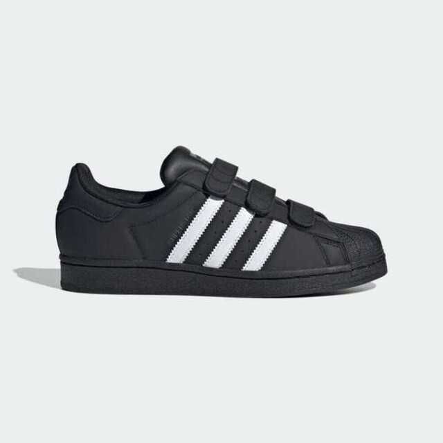 adidas Originals Adidas Superstar CF W [IE2967] 女 休閒鞋 運動 復古 三葉草 貝殼頭 魔鬼氈 皮革 黑白