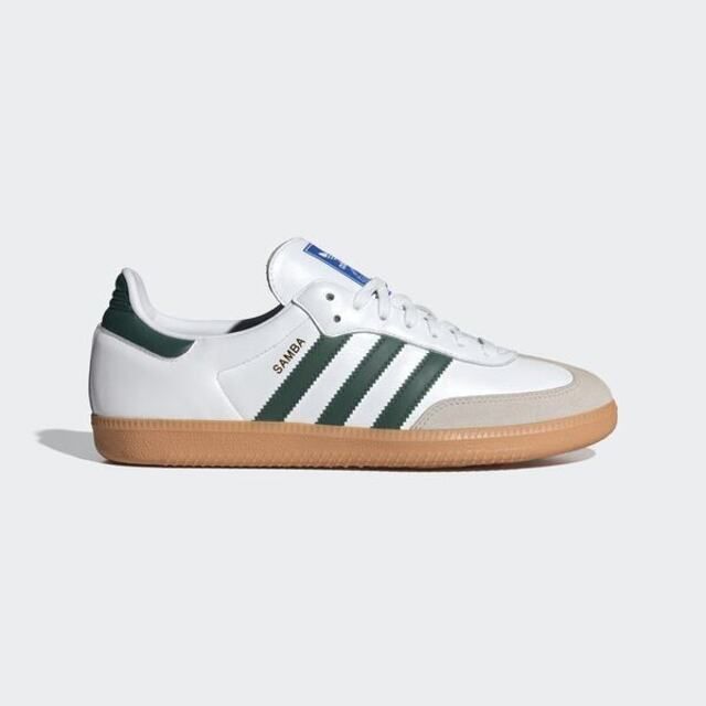 adidas Originals Adidas Samba OG [IE3437] 男女 休閒鞋 復古 德訓鞋 皮革 麂皮 情侶 穿搭 流行 膠底 白綠