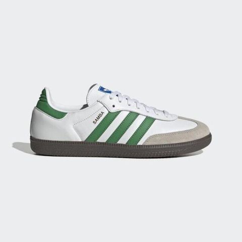 adidas Originals Adidas Samba OG [IG1024] 男女 休閒鞋 運動 經典 復古 德訓鞋 皮革 膠底 流行 穿搭 白綠