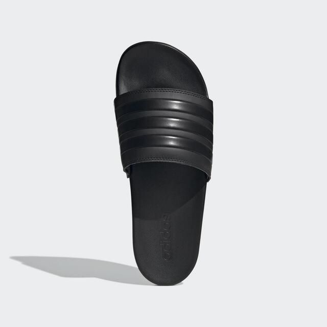 ADIDAS 愛迪達  Adilette Comfort [GZ5896] 男女 涼拖鞋 休閒 日常 居家 舒適 輕量 海灘 全黑