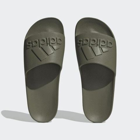 Adidas Adilette Aqua [IF7372] 男女 涼拖鞋 運動 休閒 夏天 海灘 泳池 快乾 舒適 軍綠