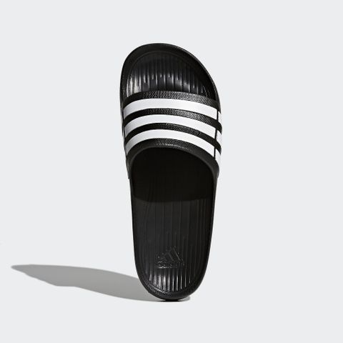 adidas 愛迪達 經典三線 DURAMO 運動拖鞋 黑白 室外拖鞋 室內拖鞋 G15890