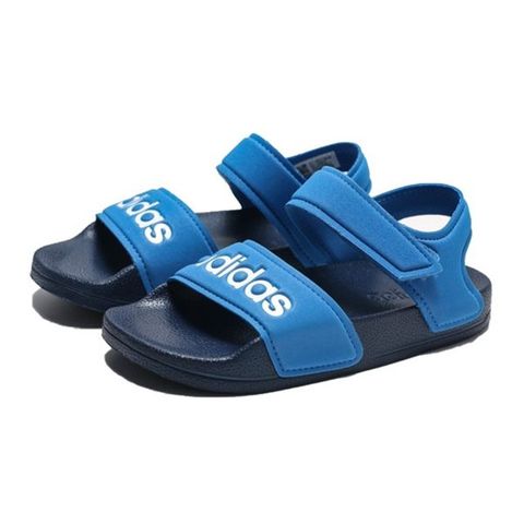 ADIDAS 愛迪達 童鞋 涼鞋 ADILETTE SANDAL K 藍白 魔鬼氈 中童 G26878