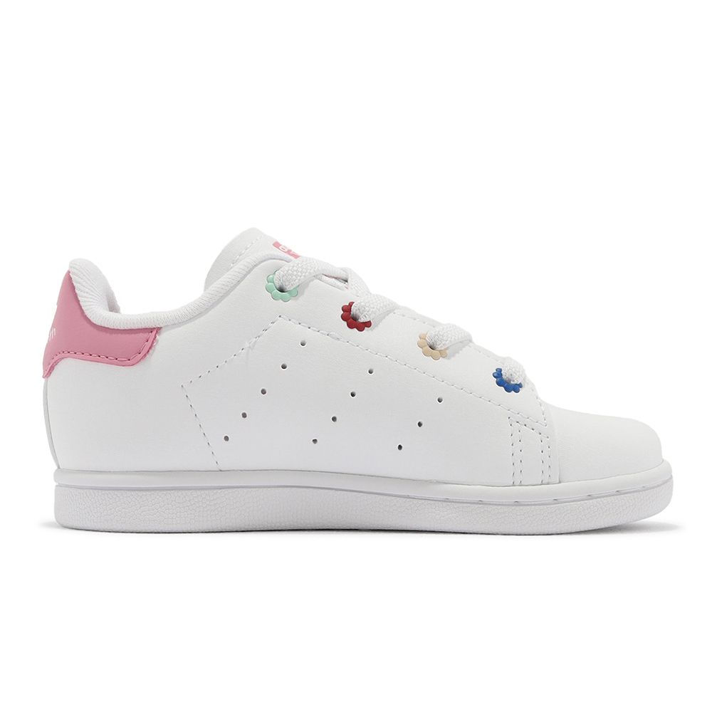 ADIDAS 愛迪達   x Hello Kitty 童鞋 Stan Smith EL I 小童 幼童 白 粉 聯名 ID7232