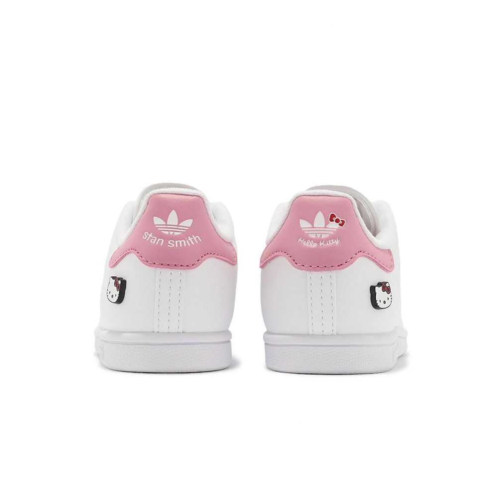 ADIDAS 愛迪達   x Hello Kitty 童鞋 Stan Smith EL I 小童 幼童 白 粉 聯名 ID7232