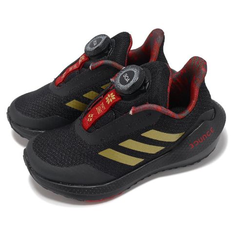adidas 愛迪達 慢跑鞋 EQ21 Run CNY Boa K 中童 黑 紅 新年 農曆年 小朋友 運動鞋 GX3175