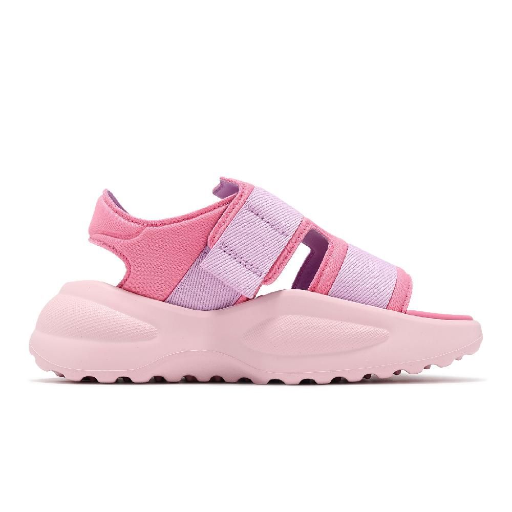 ADIDAS 愛迪達   涼拖鞋 Mehana Sandal Kids 中童 粉 小朋友 緩衝 魔鬼氈 涼鞋 休閒鞋 ID7908