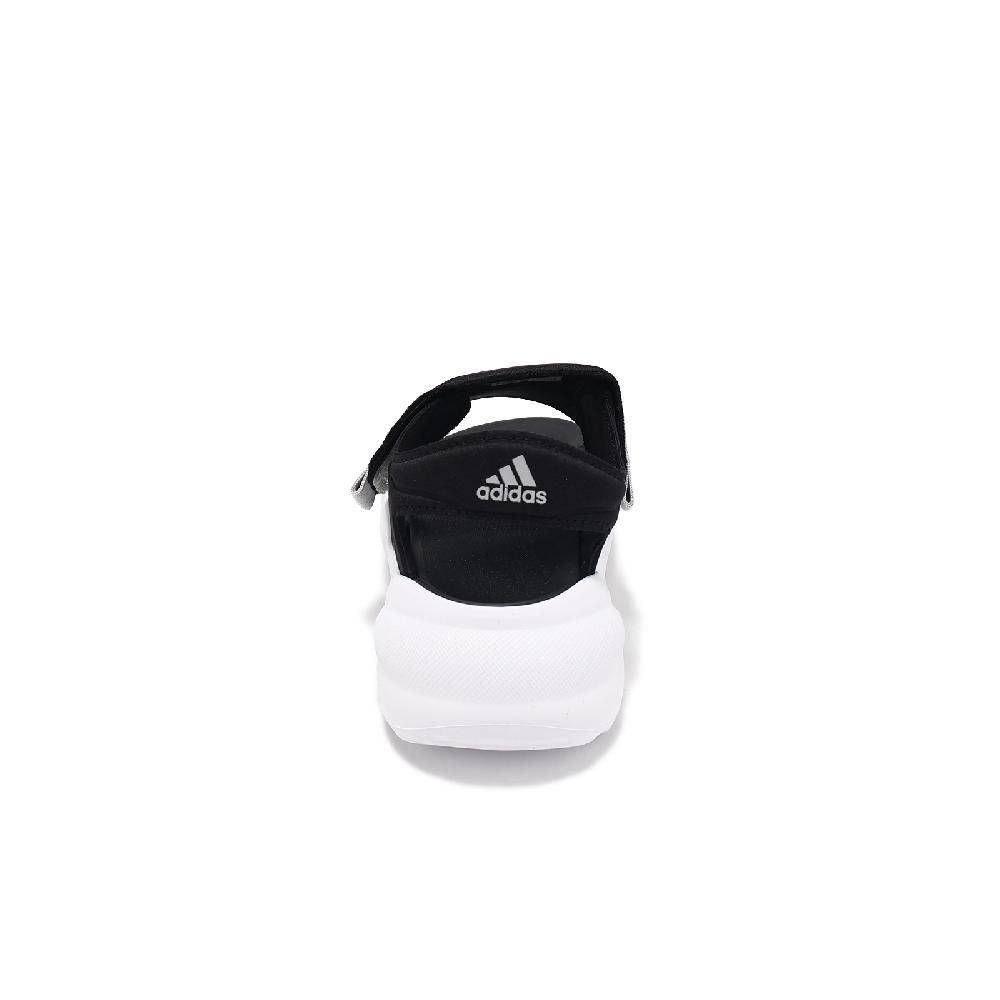 ADIDAS 愛迪達   涼拖鞋 Mehana Sandal Kids 中童 灰黑 小朋友 緩衝 魔鬼氈 涼鞋 休閒鞋 ID7910