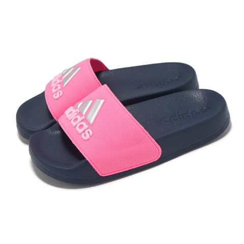 ADIDAS 愛迪達 拖鞋 Adilette Shower K 中童 粉 藍 小朋友 軟底 涼拖鞋 IE2606