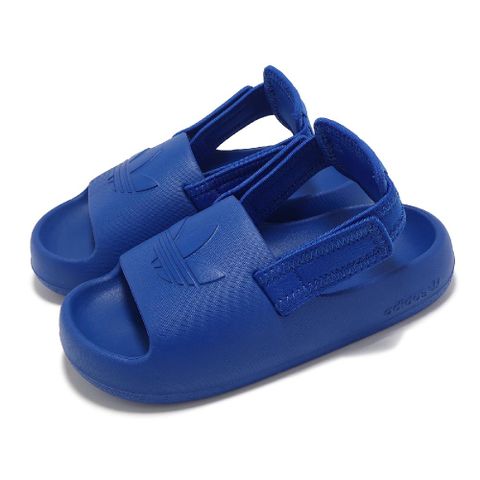 adidas 愛迪達 涼鞋 Adifom Adilette C 中童 藍 一體式 緩衝 涼拖鞋 小朋友 IF9052