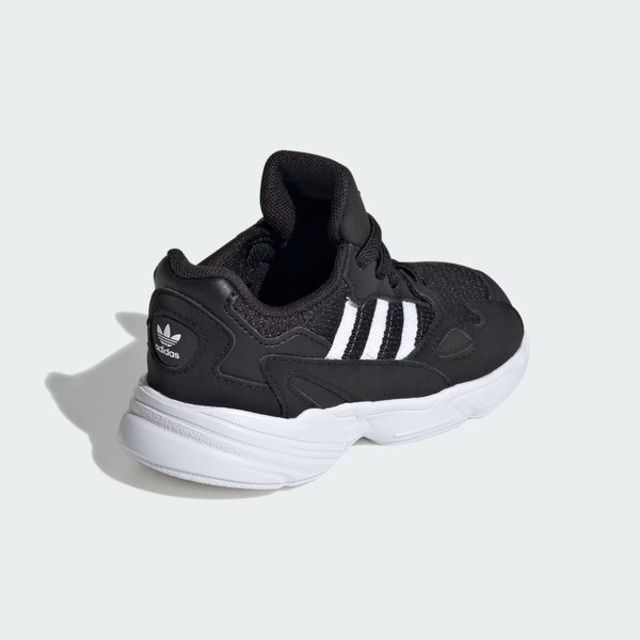 adidas Originals Adidas Falcon EL I [IF1100] 小童 休閒鞋 運動 復古 三葉草 彈性鞋帶 舒適 緩震 黑白