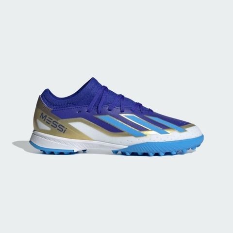 ADIDAS 愛迪達 X Crazyfast League TF J Messi [ID0716] 大童 足球鞋 運動 訓練 藍