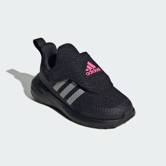 ADIDAS 愛迪達  Fortarun 2.0 AC I IG0422 小童 慢跑鞋 運動 休閒 魔鬼氈 舒適 透氣 黑粉