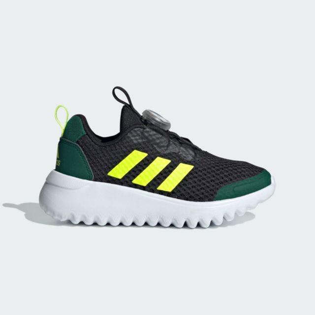 adidas 愛迪達  Activeflex Boa 3.0 K ID3377 中童 慢跑鞋 運動 休閒 緩震 黑 螢黃