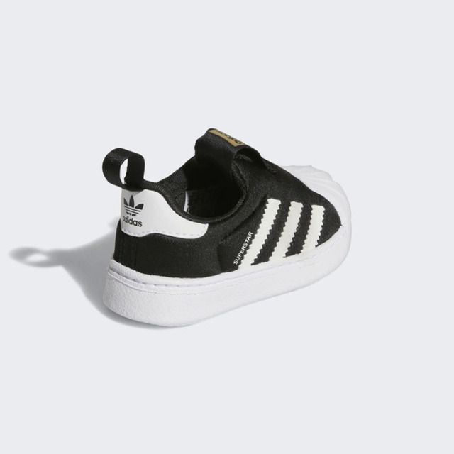 adidas Originals Adidas Superstar 360 I GX3233 小童 休閒鞋 經典 Originals 套穿式 金標 黑