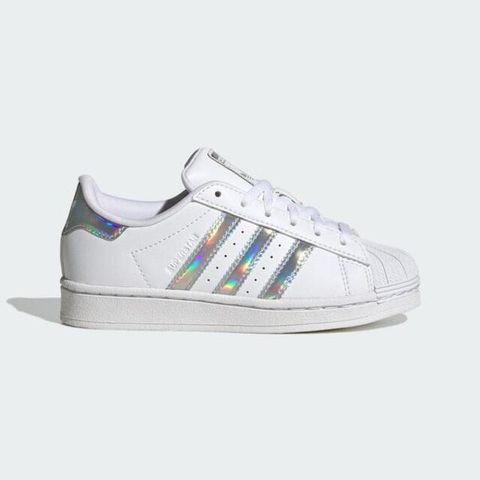 adidas Originals Adidas Superstar C IG0239 中童 休閒鞋 經典 Originals 炫彩 皮革 穿搭 白銀