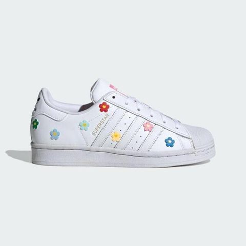 adidas Originals Adidas Superstar J ID7279 大童 休閒鞋 經典 HELLO KITTY 聯名 花卉 白 粉