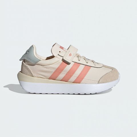 adidas Originals Adidas Country XLG CF EL C IF6146 中童 休閒鞋 運動 復古 魔鬼氈 舒適 粉膚 橘