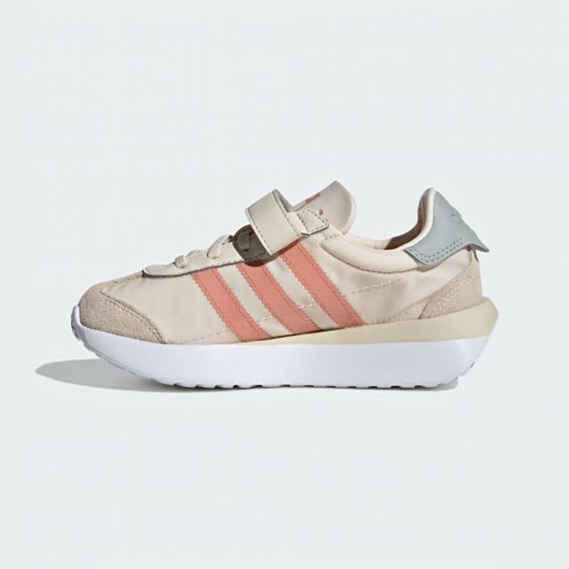 adidas Originals Adidas Country XLG CF EL C IF6146 中童 休閒鞋 運動 復古 魔鬼氈 舒適 粉膚 橘