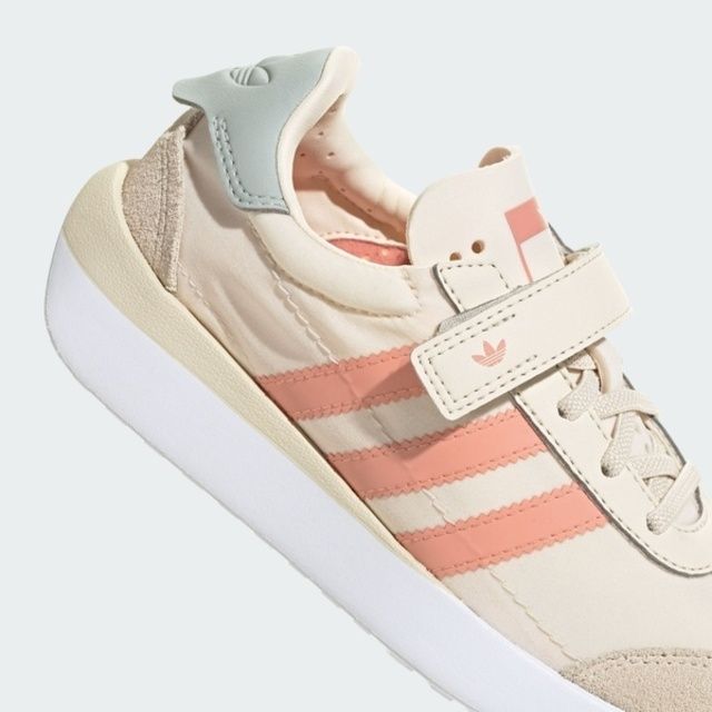 adidas Originals Adidas Country XLG CF EL C IF6146 中童 休閒鞋 運動 復古 魔鬼氈 舒適 粉膚 橘