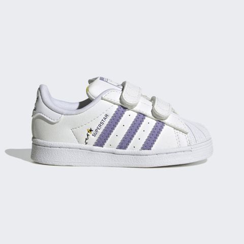 adidas Originals Adidas Superstar CF I HP6219 小童 休閒鞋 經典 BEE-LIEVE 魔鬼氈 白 藍紫