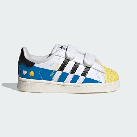 adidas Originals Adidas Superstar CF I IF2913 小童 休閒鞋 經典 樂高 聯名 魔鬼氈 愛迪達 藍黃