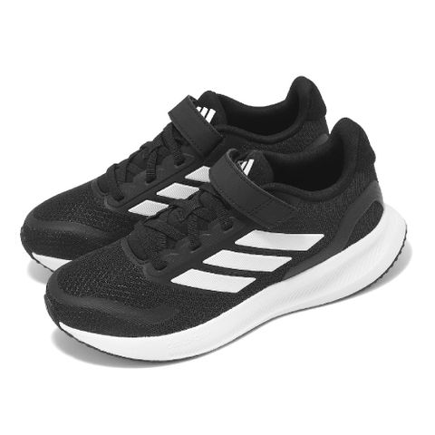 ADIDAS 愛迪達 adidas 愛迪達 童鞋 Runfalcon 5 EL C 黑 白 中童 運動鞋 小朋友 IE8574