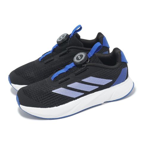 ADIDAS 愛迪達 adidas 愛迪達 童鞋 Duramo SL BOA K 中童 黑 藍 快速繫帶 運動鞋 IH7520