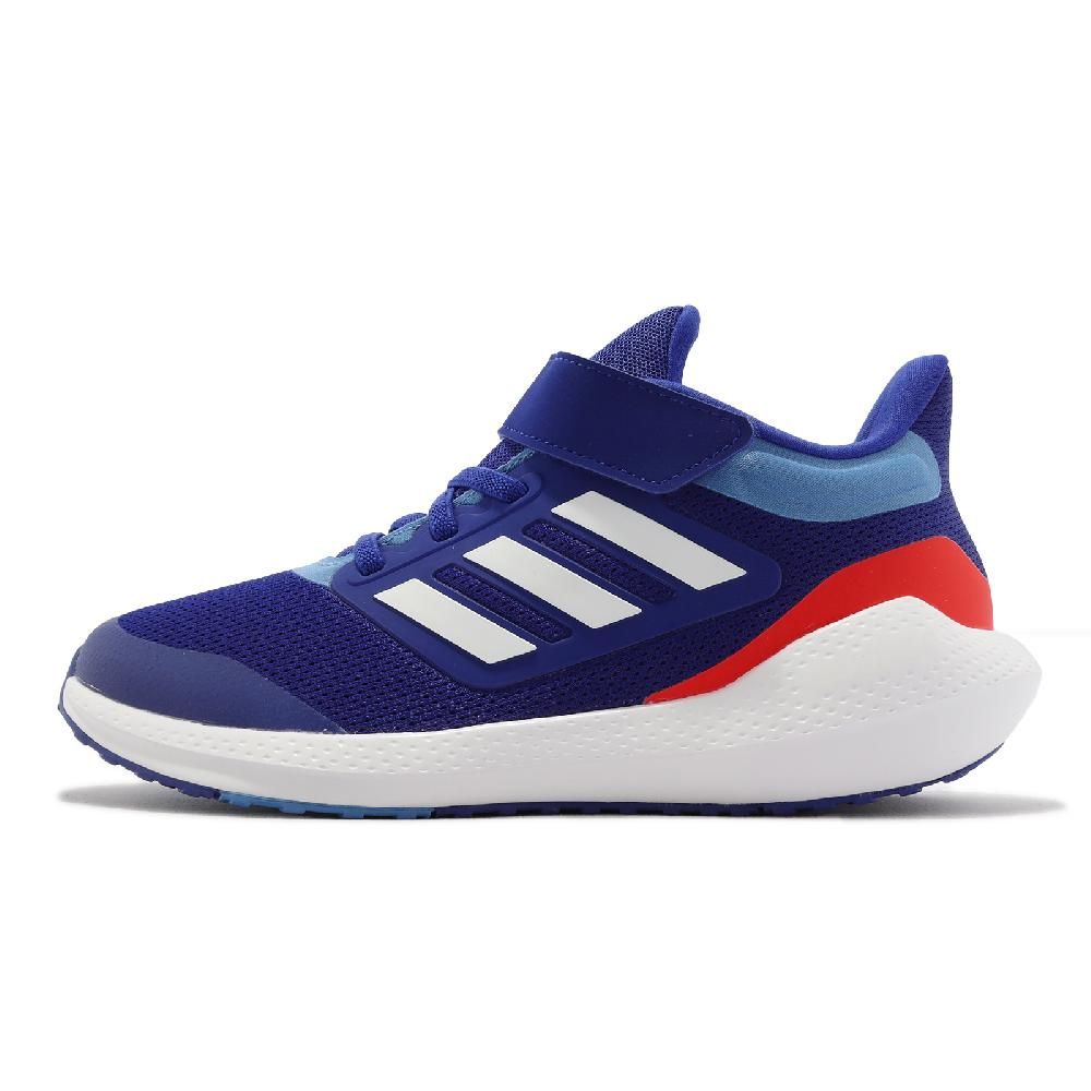 ADIDAS 愛迪達 adidas 愛迪達 童鞋 Ultrabounce EL K 藍 白 小朋友 運動鞋 中童 魔鬼氈 緩震  HQ1298