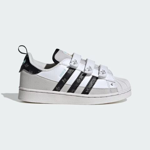 adidas Originals Adidas Superstar CF C IG6993 中童 休閒鞋 運動 經典 三葉草 魔鬼氈 貝殼頭 白黑