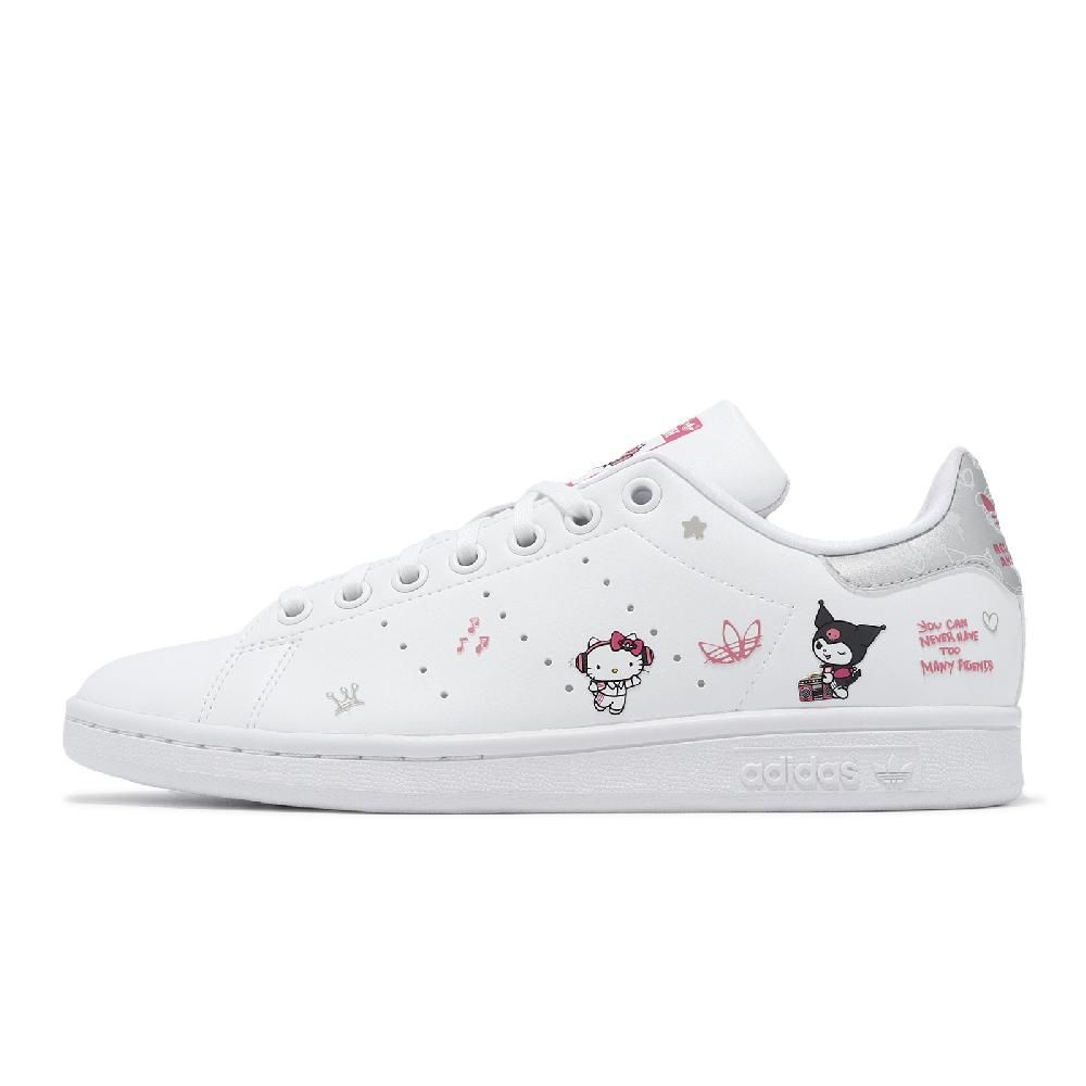 ADIDAS 愛迪達 adidas 愛迪達 x Hello Kitty 休閒鞋 Stan Smith J 大童 女鞋 白粉 凱蒂貓 聯名 史密斯 IG8407