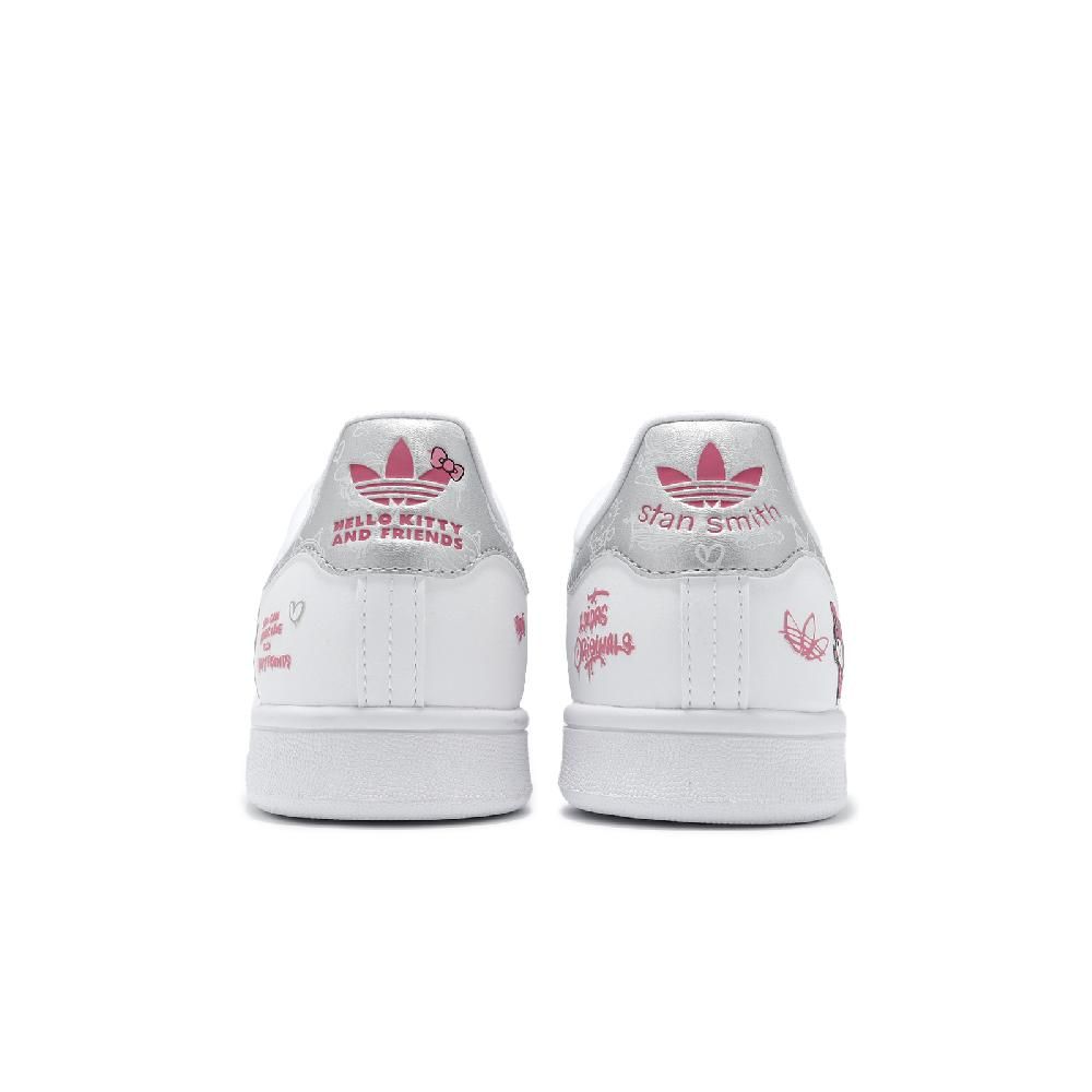 ADIDAS 愛迪達 adidas 愛迪達 x Hello Kitty 休閒鞋 Stan Smith J 大童 女鞋 白粉 凱蒂貓 聯名 史密斯 IG8407