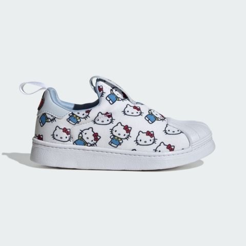 adidas Originals Adidas Superstar 360 C [IF7020] 中童 休閒鞋 經典 套穿式 HELLO KITTY 白藍