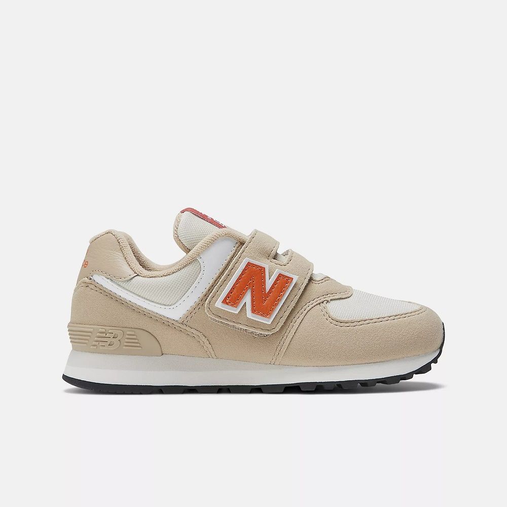 NEW BALANCE 574 Hook & Loop 中大童 復古鞋_PV574HBO-W