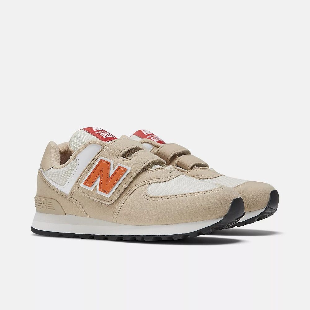 NEW BALANCE 574 Hook & Loop 中大童 復古鞋_PV574HBO-W