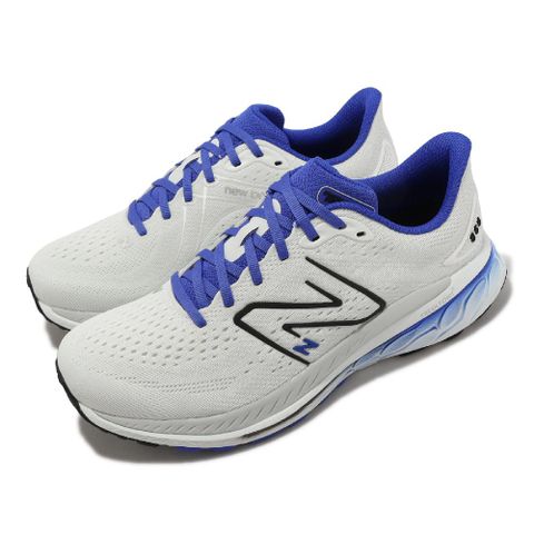 New Balance 紐巴倫 慢跑鞋 860 V13 2E 寬楦 男鞋 白 藍 緩震 運動鞋 路跑 NB M860F132E