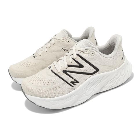 New Balance 紐巴倫 慢跑鞋 Fresh Foam X More V4 2E 寬楦 男鞋 米白 黑 厚底 NB 運動鞋 MMORHK42E