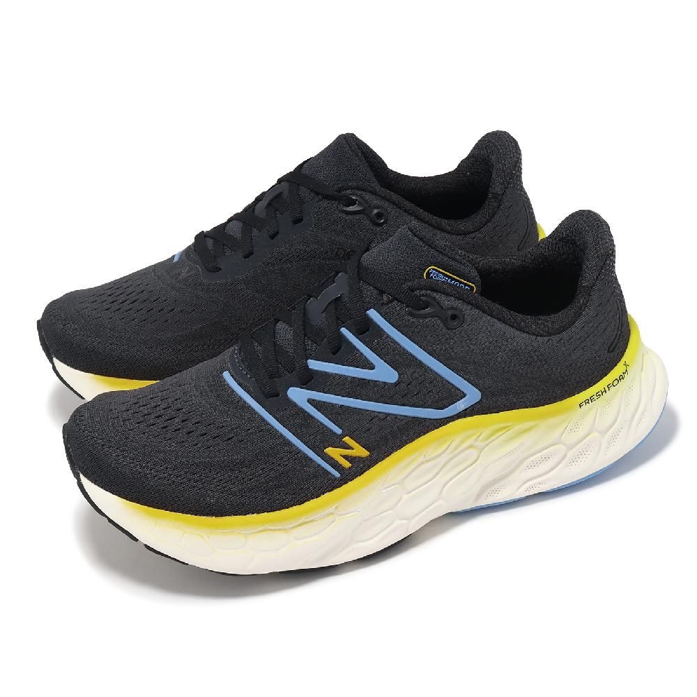 NEW BALANCE  紐巴倫 慢跑鞋 Fresh Foam X More V4 2E 男鞋 寬楦 黑 黃 緩衝 運動鞋 NB MMORCD4-2E