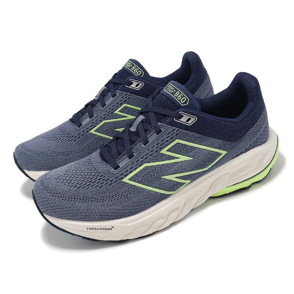 NEW BALANCE  紐巴倫 慢跑鞋 Fresh Foam X 860 V14 2E 男鞋 藍綠 寬楦 緩衝 運動鞋 NB M860T14-2E