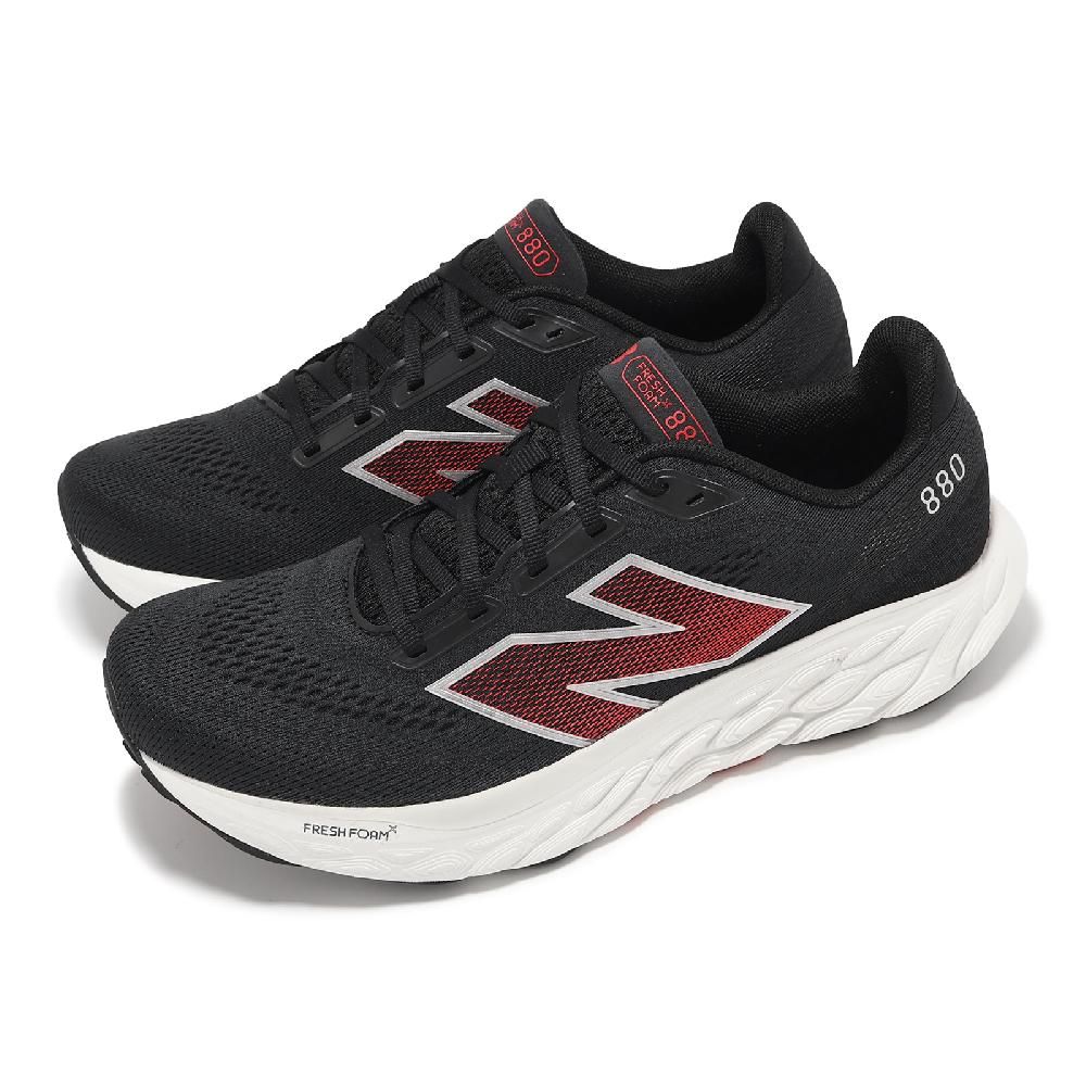 NEW BALANCE  紐巴倫 慢跑鞋 Fresh Foam X 880 V14 2E 男鞋 寬楦 黑 金屬銀 緩衝 運動鞋 NB M880H14-2E