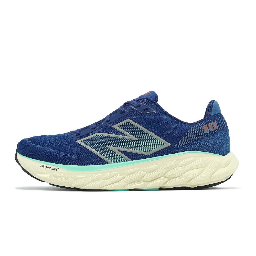 New Balance  紐巴倫 慢跑鞋 Fresh Foam X 880 V14 2E 男鞋 寬楦 墨黑 前衛亮藍 運動鞋 NB M880A14-2E